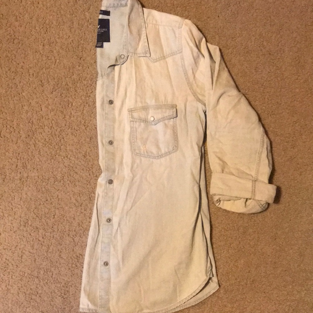 American eagle denim button-down! Like new